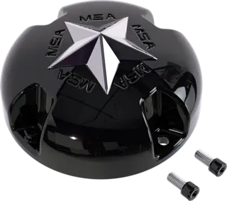 MSA Senterkopper - Bolt-On Wheel Cap Star, Svart Blank