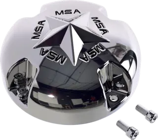 MSA Senterkopper - Bolt-On Wheel Cap Star, Chrome