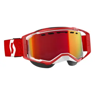 Scott Prospect SX Brille - Hvit/R&#248;d Enhancer R&#248;d Krom