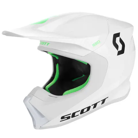 Scott 550 Hatch Crosshjelm - Hvit Thermo Shell, Conehead, God Ventilasjon