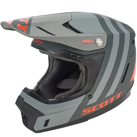 Scott 350 EVO+ Dash Crosshjelm - Sort/Ora Mips, Conehead, Vaskbart Interi&#248;r