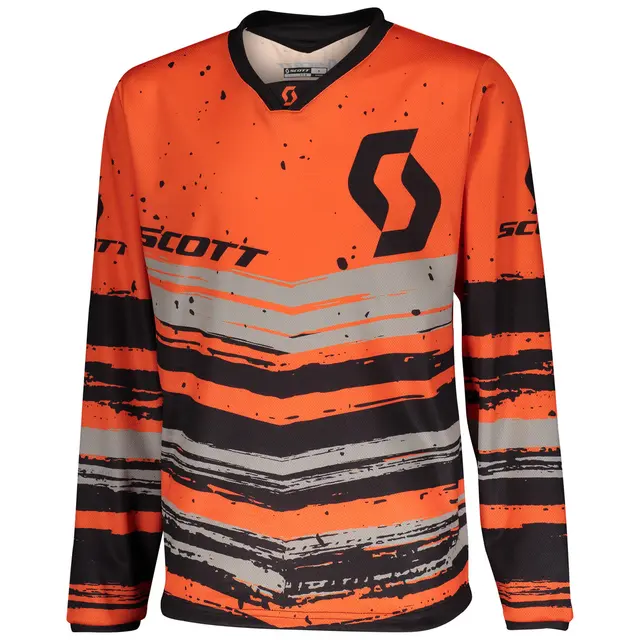 Scott 350 Trøye Noise - Orange/Sort, L Tøff crosstrøye til barn 