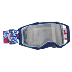 Scott Prospect MX Brille - &quot;Ethika&quot; S&#248;lv Chrome WORKS Linse