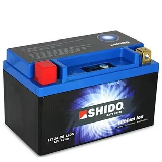 Shido LT12A-BS Lithium - 12V ATV/MC/Sn&#248;scooter Batteri 12V, 3.5Ah, 42Wh, 150x87x107