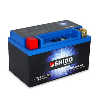 Shido LTX14-BS Lithium - 12V ATV/MC/Sn&#248;scooter Batteri 12V, 4Ah, 48Wh, 150x87x145