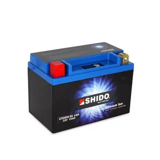 Shido LTX20CH-BS Lithium - 12V ATV/MC/Sn&#248;scooter Batteri 12V, 6Ah, 72Wh, 150x87x164