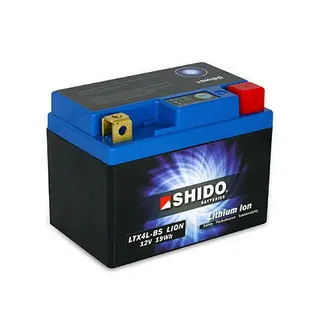 Shido LTX4L-BS Lithium - 12V ATV/MC/Sn&#248;scooter Batteri 12V, 1.6Ah, 95Wh, 113x70x85