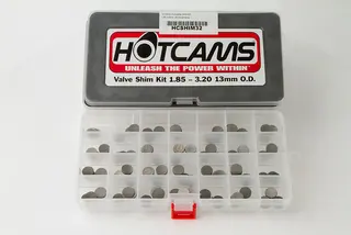 Hot Cams Shims-sett 1.85-3.25mm- 13,00mm 84 shims. 13mm, 55-60 HRC